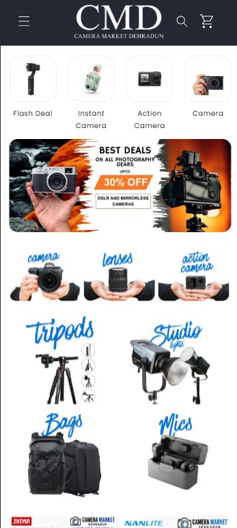 Camera Market app screen 1